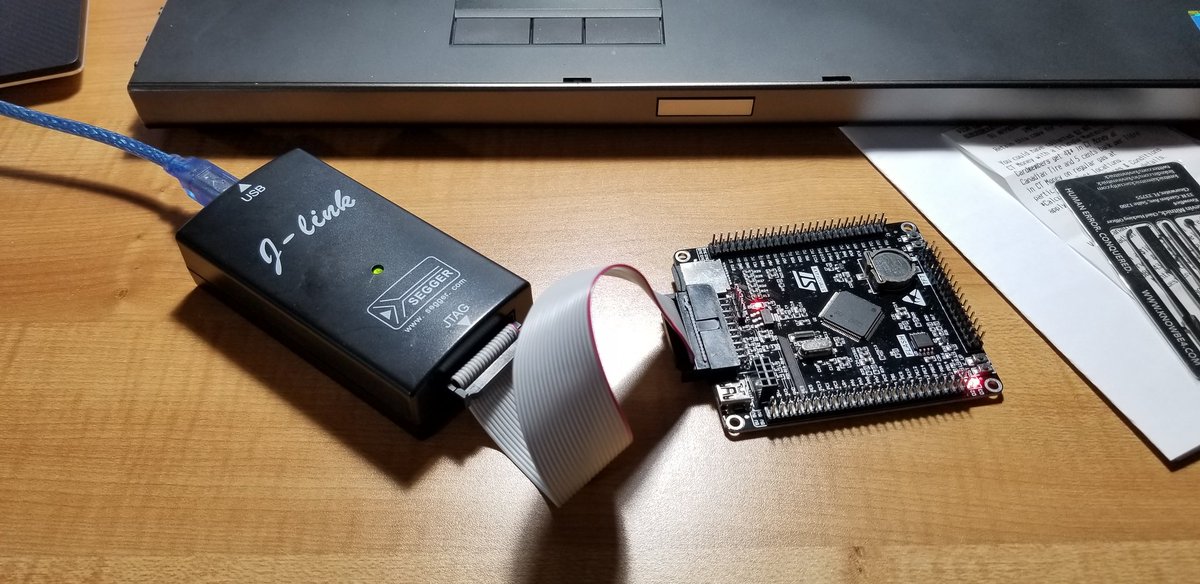 db_himself_rene's tweet image. My first venture into #STM32F4 with a successful blinky project using @Atollic TrueSTUDIO and #STM32CubeMX - I can already say this MCU line is so much better than the PIC32MX I was exploring before.