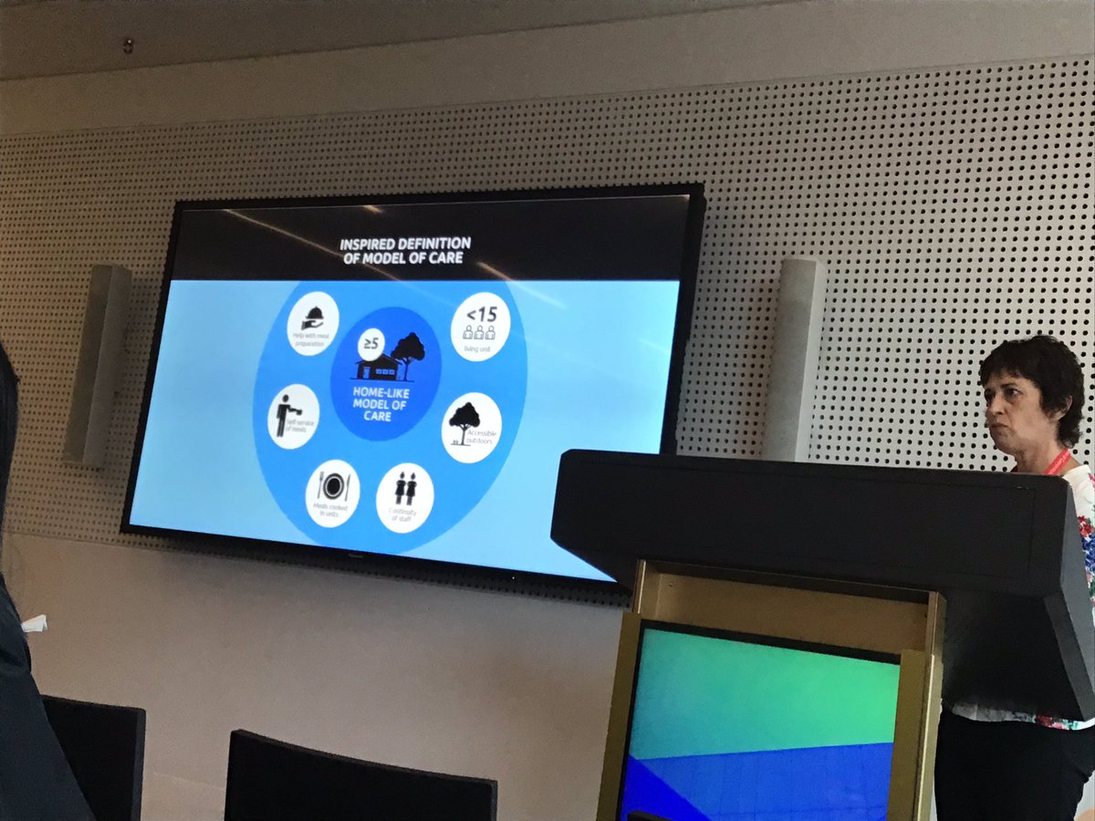 evonnephd's tweet photo. Suzanne Dyer: ACCESSING green space in aged care predicts residents wellbeing.. not simply having access, but actually GOING OUTSIDE. Let’s make sure we design aged care facilities that better connect to the outdoors - by creating spaces that we would love to live in #AAGConf18 https://t.co/dv0rhq4fZf