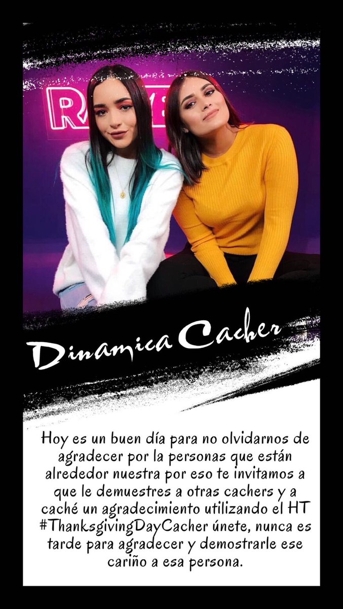 ilcis014's tweet photo. Empezamos ya? #ThanksgivingDayCacher ojalá participen. 😊✨

Da RT para que más personas se enteren🤲🏻 https://t.co/yDuQOf6rKW
