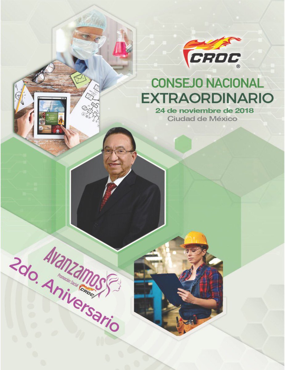 IsaiasGCroc's tweet photo. El próximo sábado 24 de Noviembre llevaremos a cabo el Consejo Nacional Extraordinario de la @CROC_Nacional en el marco de 2º Aniversario de la gran organización de mujeres @AvanzamosCROC
¡Los espero! https://t.co/EdzNm3sQos