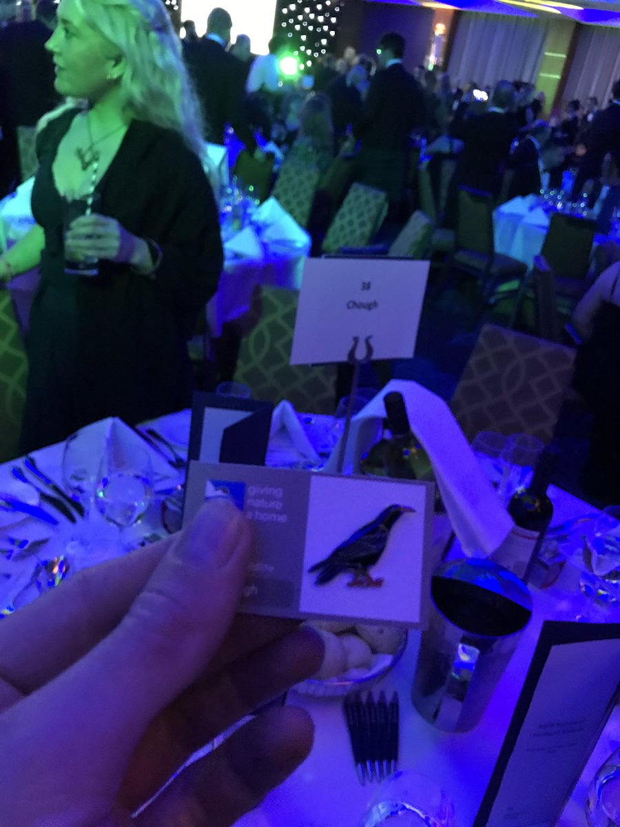Great night out <a href="/NatureofScot/">Nature of Scotland Awards</a> awards. Congratulations to the joint winners of the Young Nature Champion award Xander and Kathleen! Very well deserved. Both going to be players in Scottish environmental conservation in the future. #Chough Table was the best table 😜 <a href="/Ally_Lemon/">Alasdair Lemon</a>