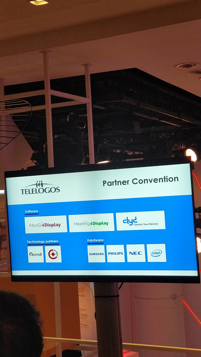 quividi's tweet photo. Congrats to #QuividiPartner @Telelogos for their great Partner Convention @AtelierRenault. Thanks a lot for having @quividi showcase its #audience & #content analytics solution #visualretail #DOOH https://t.co/4WYTpHVjfp