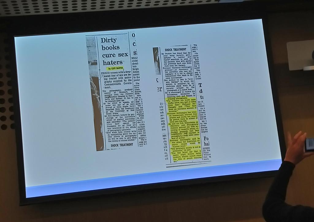 clareifications's tweet photo. Books featuring a little bit in @katemdavo 's talk on aversion therapy in Australia. I always love a good critique of historical psychology practices  #QLNS2018 https://t.co/3rFJjCU9Oe