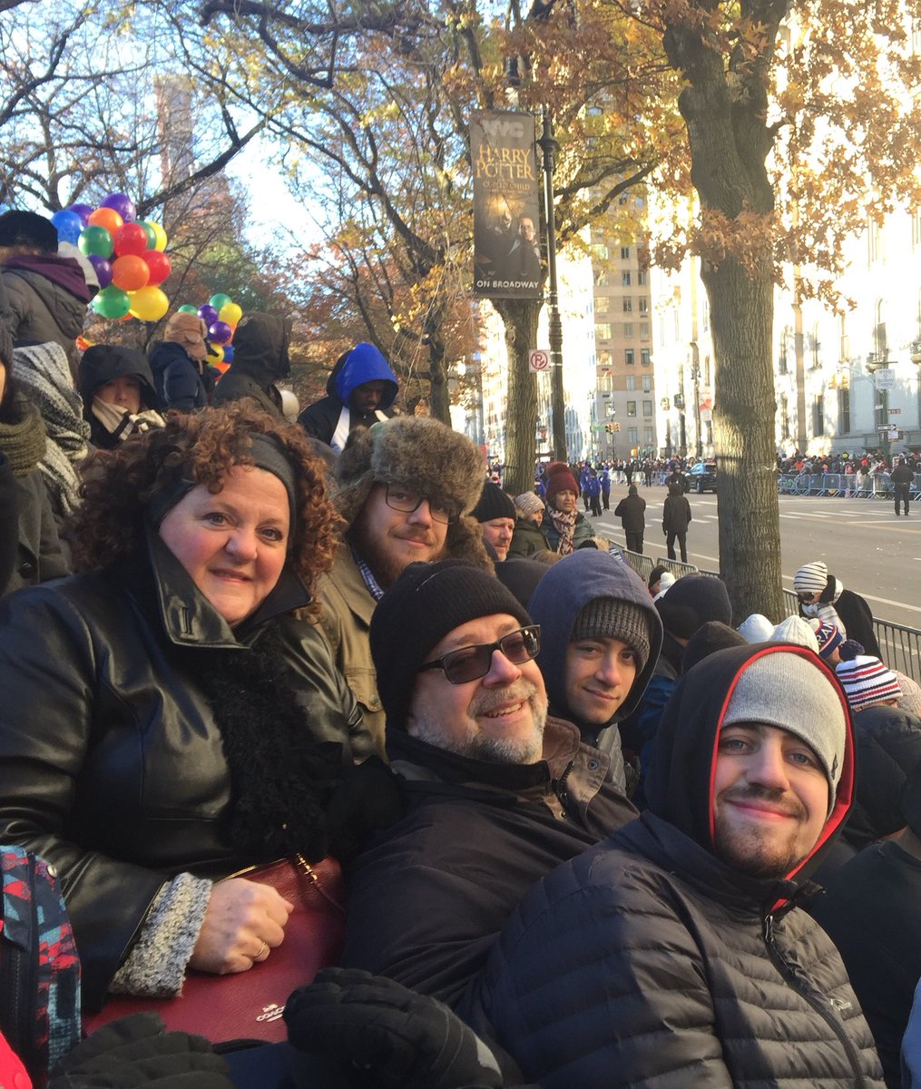 Coldest Macy’s Thanksgiving Parade ever! Thankful for fam and friends...stay warm!