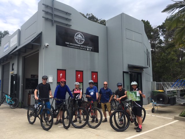 DrPatMaher's tweet photo. Amazing group of mountain bikers/scholars - headed out to the trails of Noosa. Field trip break at #IOERC8. @cbuniversity @nih_sognsvann @usceduau @latrobe @CumbriaUni @ualberta https://t.co/jMEWih7PG3