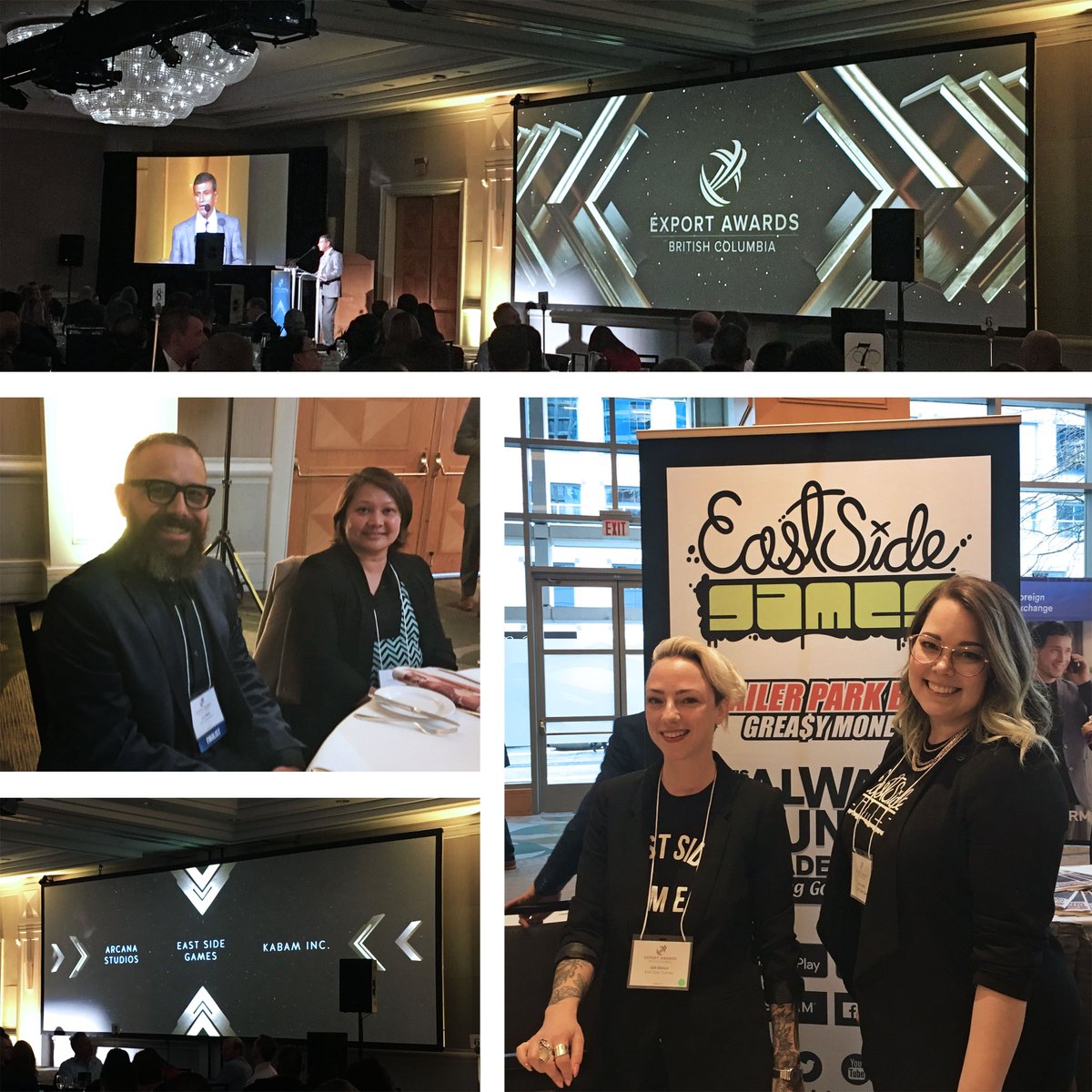 EastSideGames's tweet photo. Incredibly honoured to have been nominated in the @BIVnews #BCExport2018 Awards for Digital Media and Entertainment! Congratulations to @arcanastudio on their nomination, and to @kabam for taking home the win! Proud to be in such great company! #IndiePowered #IndieDev #MadeInBC https://t.co/GhYyoRs2aD