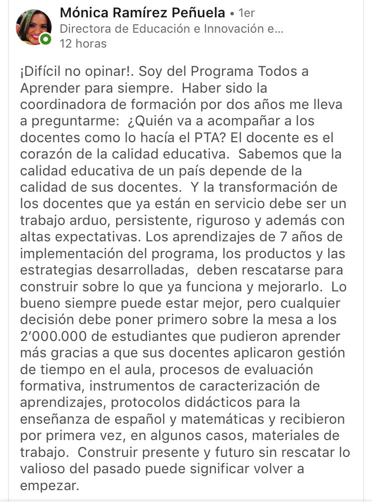 MnicaHe30312482's tweet photo. #AlertaPTA_EnRiesgo @noragarciab , @piedadcordoba ,@JERobledo @JuanLuisCasCo https://t.co/5M6OBrpoeK