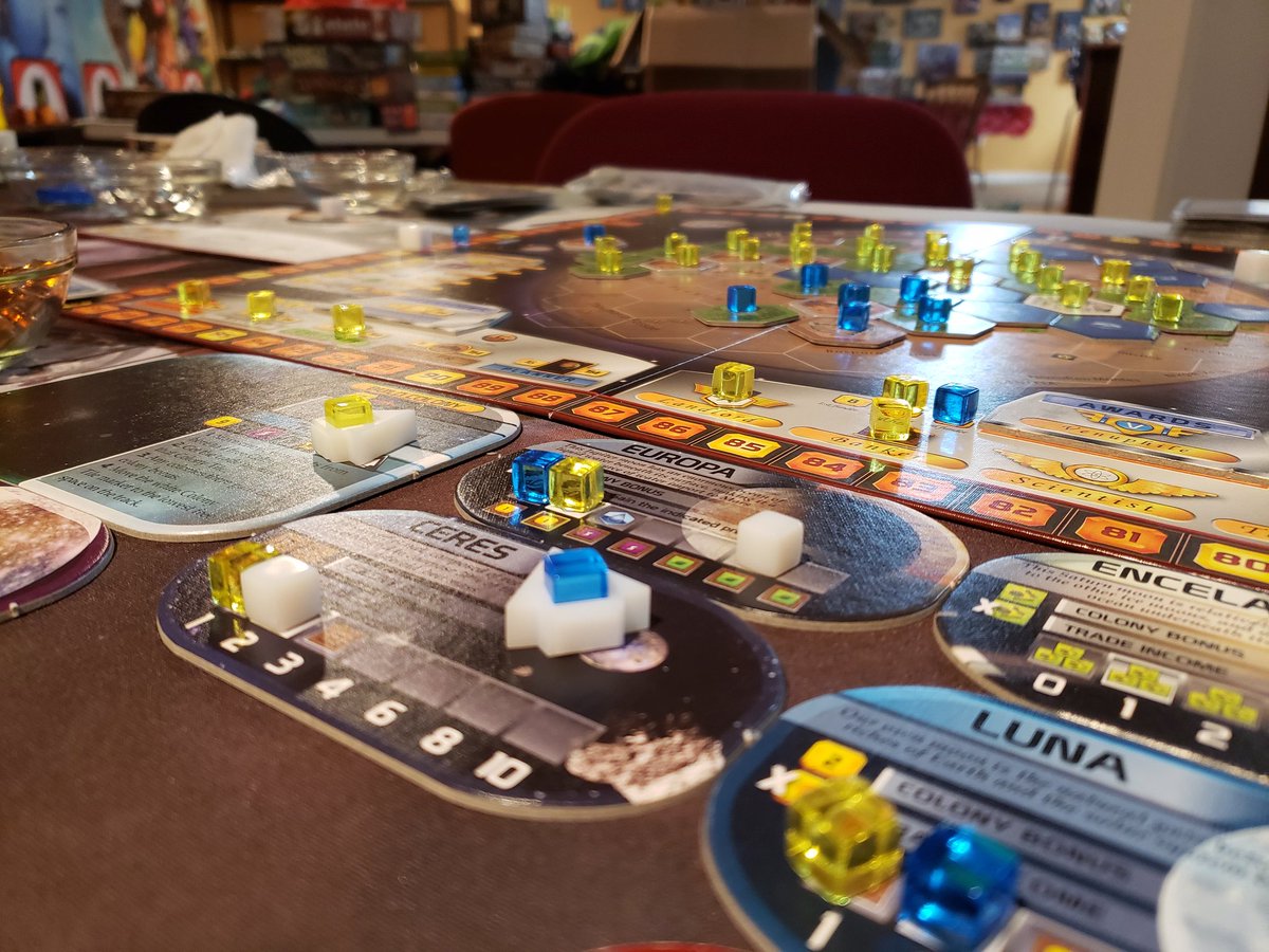 mmurphymurph's tweet photo. Need to try more colonies and see #YellowPlayer spread further. Great job on designing an expansion that just adds a bit more variety without being overwhelming. @StrongholdGames @FryxGames @DexEnvoy https://t.co/gQhG0N0cw4