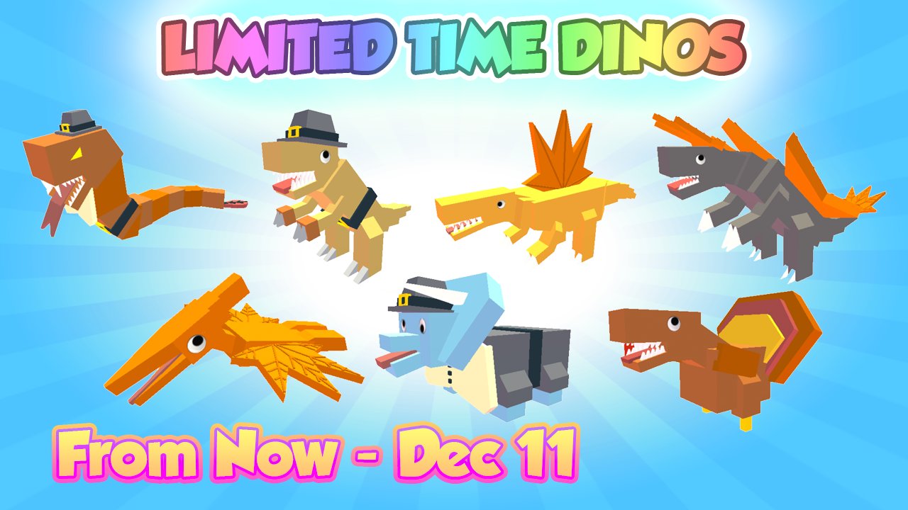 Hanfian On Twitter Thanksgiving Is Here For Dino Pet Simulator There Are Limited Dinos For This Event You Can T Get These Once The Event Is Over Https T Co 94xldkdeti Roblox Robloxdev Https T Co Aaarvz7s5t - codes for roblox dino pet simulator