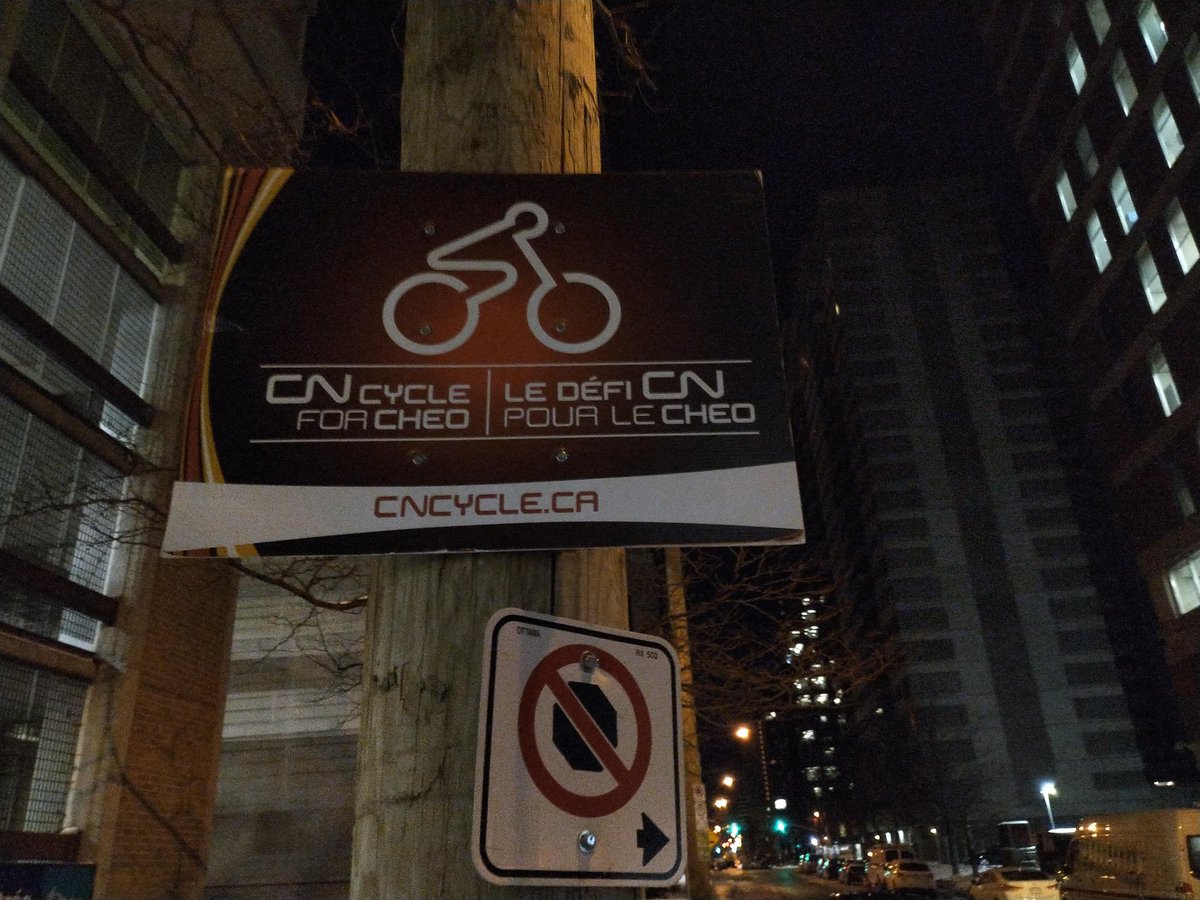 Centretowner's tweet photo. These signs from May are still up on at least 3 blocks of Gloucester St. and should have taken them down 2nd week of May. @Ottawacity put them up but hasn't bothered to take them down, despite multiple 311 requests. #ottcity #visualclutter @JimWatsonOttawa https://t.co/uWVsloqUoj