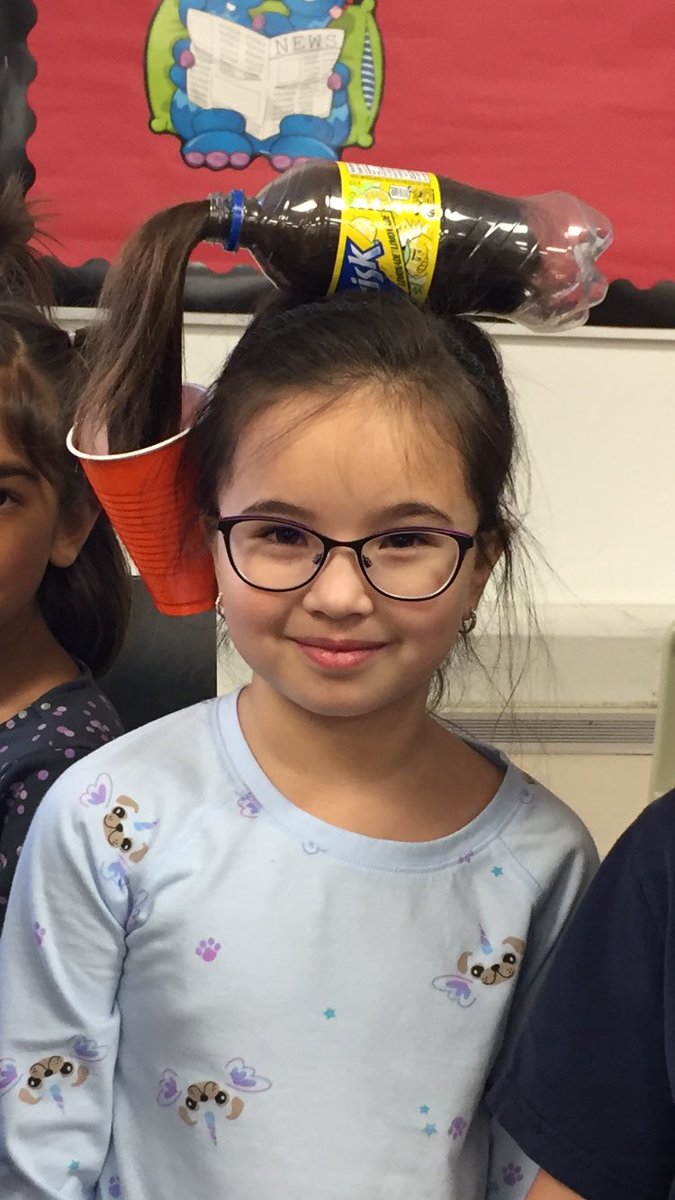 HolyFamilyS's tweet photo. Look at these dos in 3A on Crazy hair day at Vital Grandin! https://t.co/4TKjrzVLZL