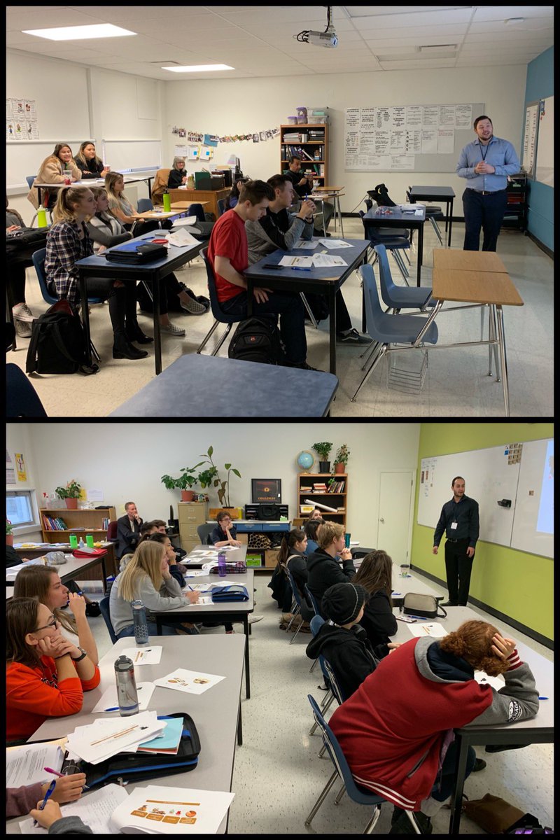 Grade 12 students learning about investing during CB Financial Literacy day. #MLF2018 #cbengagement