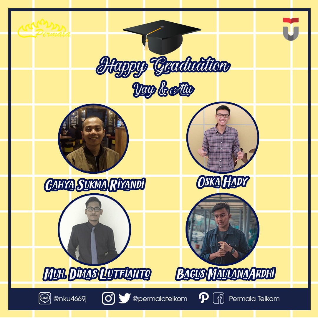 PermalaTelkom's tweet photo. [GRADUATION DAY]

Tabikpun Yay Atu🙏🙏

Selamat atas kelulusannya, Yay Atu! Semoga ilmunya berkah dan bermanfaat. Jangan lupa tetap silaturahmi ke sekre tercinta yaa😎😎 

#PermalaTelkom
#AngonSaka https://t.co/MPtYGedR4e