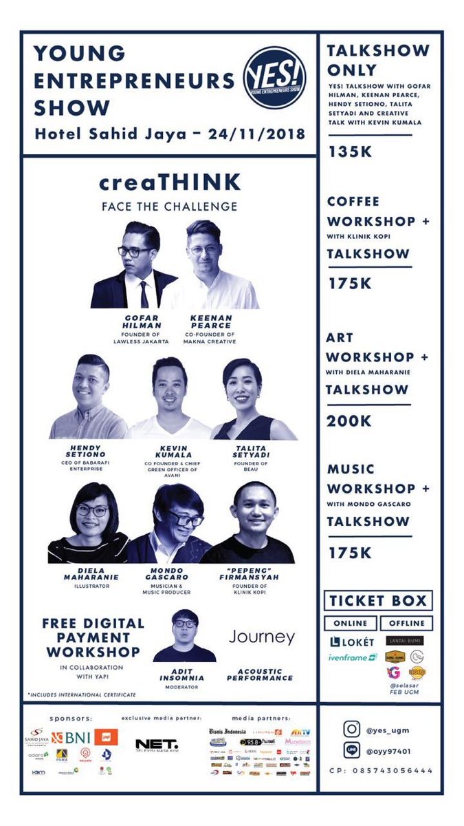 Besok ketemu di <a href="/YES_UGM/">Young Entrepreneurs</a> Yogya. Deg-degan mau interview temen sendiri si <a href="/pergijauh/">Dewan Perwakilan Vespa</a> 😂