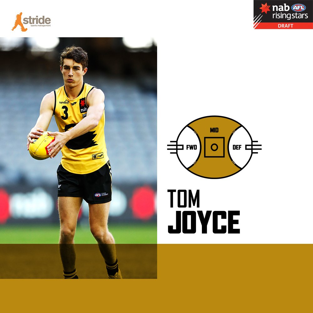 StrideMgt's tweet photo. CONGRATULATIONS Tom Joyce! The @EFFC product joins the @brisbanelions at Pick 40! #AFLDraft https://t.co/hLTNXT5dez