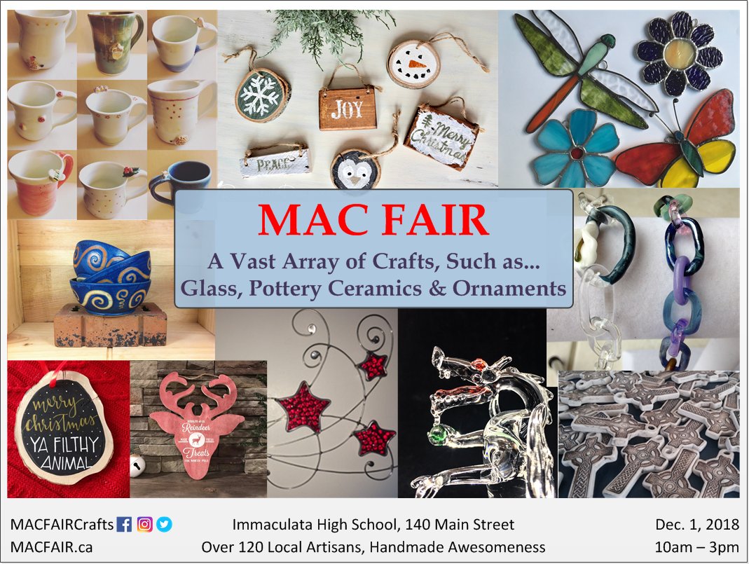 MACFAIRCrafts's tweet photo. #MACFAIR  #SupportLocal #SupportHandmade #whyMAC  @ImmaculataOCSB https://t.co/hVeyg7kg0X