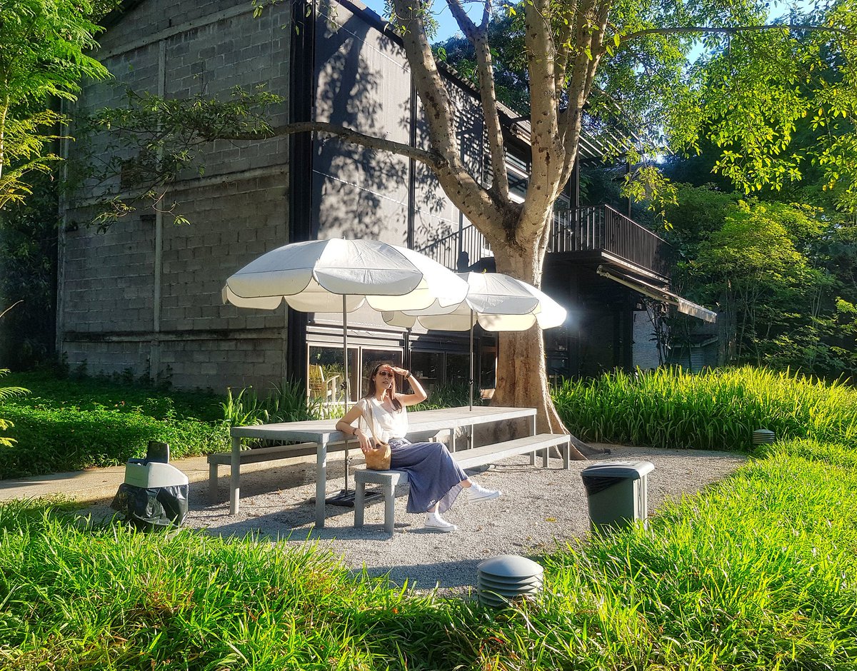 paanito's tweet photo. เก๊าไม้ล้านนา ร้านกาแฟที่เอาโรงบ่มยาสูบมาปรับเปลี่ยนจนสวยงาม เป็นที่ท่องเที่ยวอีกแห่งนึง นอกจากเป็นร้านกาแฟแล้ว ยังมีที่พักอีกด้วย ใครชอบความเขียวชะอุ่ม เชิญเลยค่า เครื่องดื่มรสชาติปานกลาง แต่ไอติมดี๊ ��ี ค่าา @aroii #อร่อยบอกต่อ #เก๊าไม้ล้านนา #ร้านกาแฟเชียงใหม่ #นางฟ้าพาชิม https://t.co/5QdB4HTshV