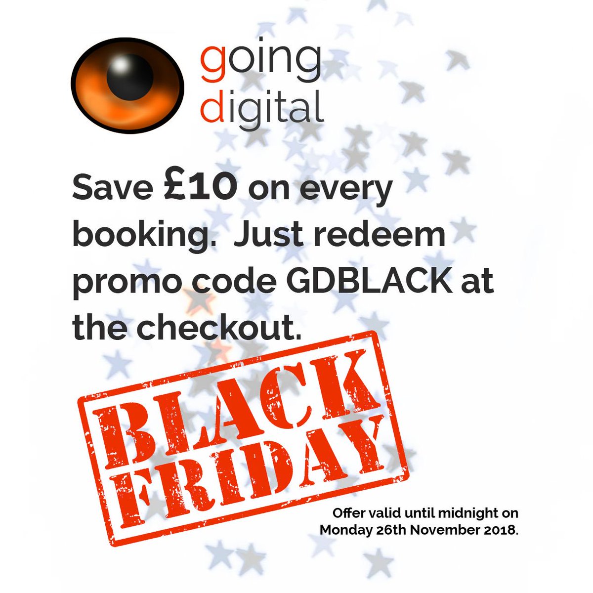 goingdigital's tweet photo. Save £10 on every #photography #course booking!  From Beginners Get off Auto to Wildlife &amp; much more.  Just redeem promo code GDBLACK at the checkout.  (Offer valid until midnight on Monday 26th November 2018). #BlackFriday https://t.co/clt0qleBgL https://t.co/IULAw6Fx1v