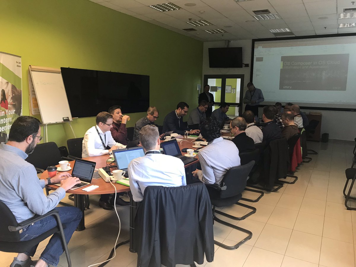 DrazenIvan's tweet photo. Starting the Dev. Lab. Days 2019 part 2 now with #Swisscom #swissproSolutions #UnifyHQ #UnifyCo #Atos. @j_rieder2 talks to the audiance. https://t.co/ncKvpRJXuA