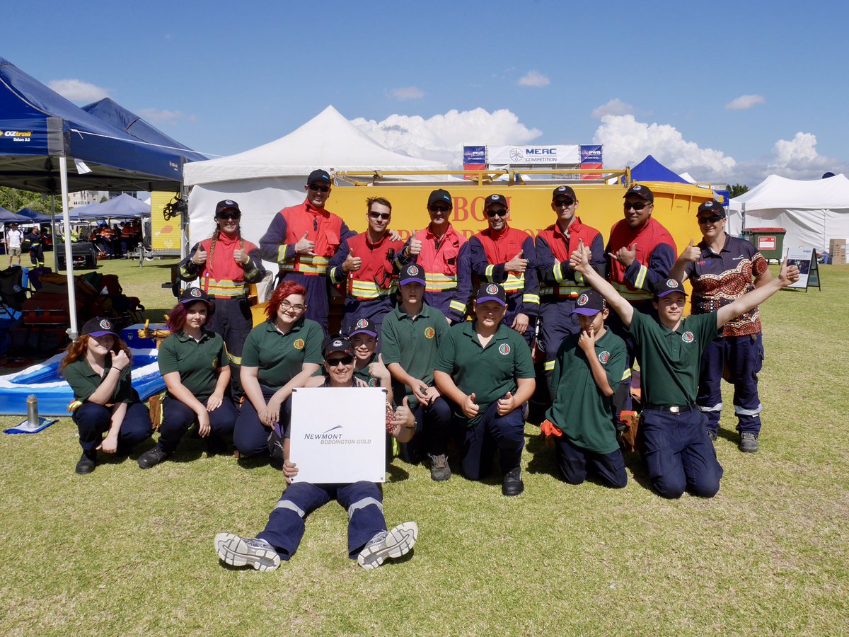 ausgoldindustry's tweet photo. Great to see @NewmontAu’s Boddington #EmergencyResponse Team sponsoring the local cadets to join them @MERCinPerth! See them in action at Langley Pack this weekend #mercinperth #merc2018 #ert #goldmining #gold https://t.co/Ns97OeUE2r