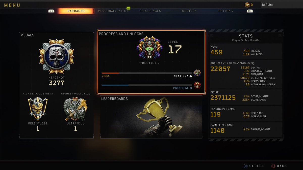 ItsRuinsYT's tweet photo. Call of Duty BO4 - Prestige 7 https://t.co/xwZb2eQX5O
