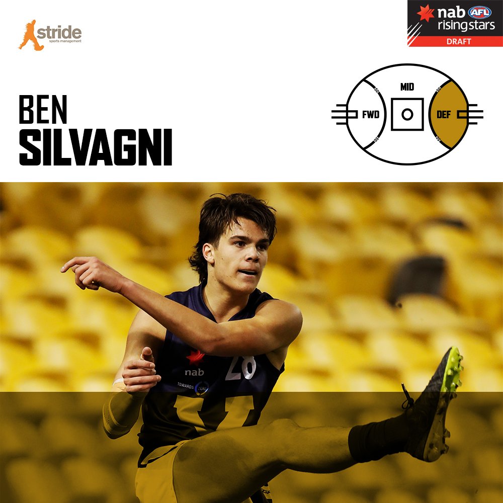 StrideMgt's tweet photo. CONGRATULATIONS Ben Silvagni! Another Silvagni joins @CarltonFC, the Blues selecting the @OakleighCharger product at Pick 70! #AFLDraft https://t.co/M4wdazflEE