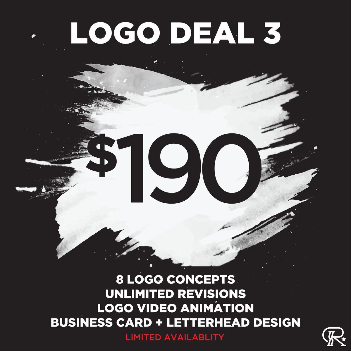 riarydesign's tweet photo. Logo Design Deals for Black Friday! Contact us via email if interested in purchasing: info@riary.com #logodesign #branding #blackfriday https://t.co/fJFTUJbAXi