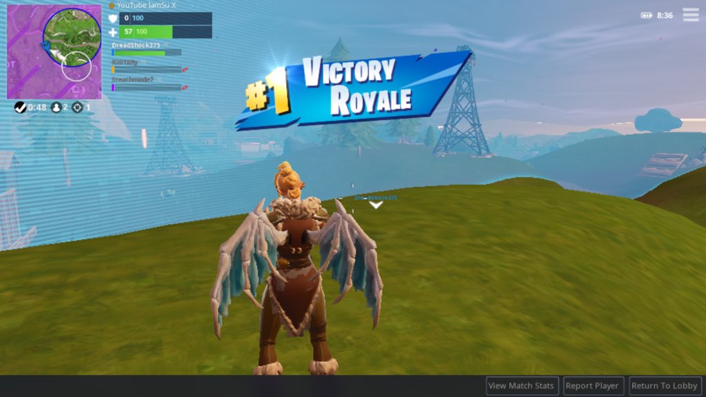 XIamsu's tweet photo. Nice little 1 kill Squad win 😂 #Loveit https://t.co/wTEn3uy8yI