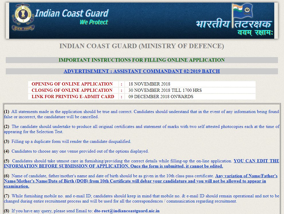 anilnagr's tweet photo. #Indian_Coast_Guard #Assistant_commandant #Recruitment2018
Indian Coast Guard Assistant Commandant Recruitment 2018 | Apply Online
ЁЯСЙ https://t.co/iHkj4GURSU https://t.co/Kiiq8Cs3lt