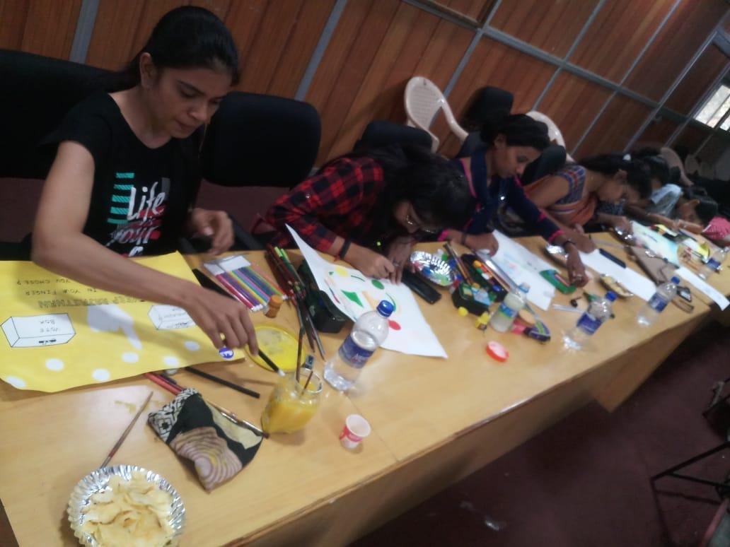SveepD's tweet photo. SVEEP Dungarpur # girls power # 
Poster making # ACEO Madam headquarter dungarpur https://t.co/9mkbyPCczM