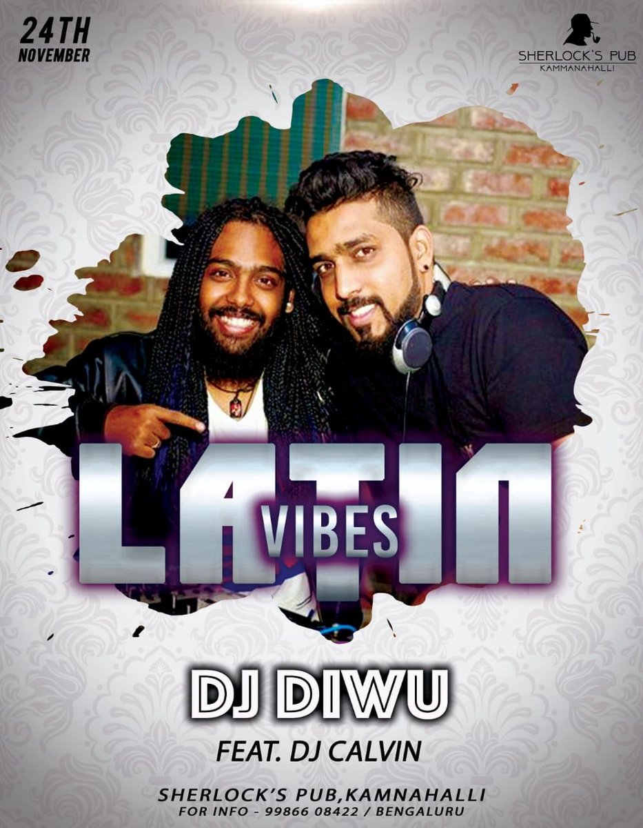 SherlocksPub2's tweet photo. Pars Saturni...Latin Vibes on this Saturday with DJ Diwu &amp; DJ Calvin, bringing the music that will set you free. 
Nov 24th...8pm onwards!
RSVP: 9986608422
#SaturdayNight 
Reserve Online with #BallyhooApp https://t.co/hvihOWh96x