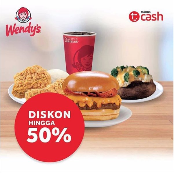 GrandCitySBY's tweet photo. Dapatkan Diskon hingga 50% dengan menggunakan tcash di @Wendysindo @GrandCitySBY Mall Level 4 #grandcity #mygrandcity #Wendys #tcash #November #discount #Promo #TenantPromo #Disc50% https://t.co/ghwTdINEaB