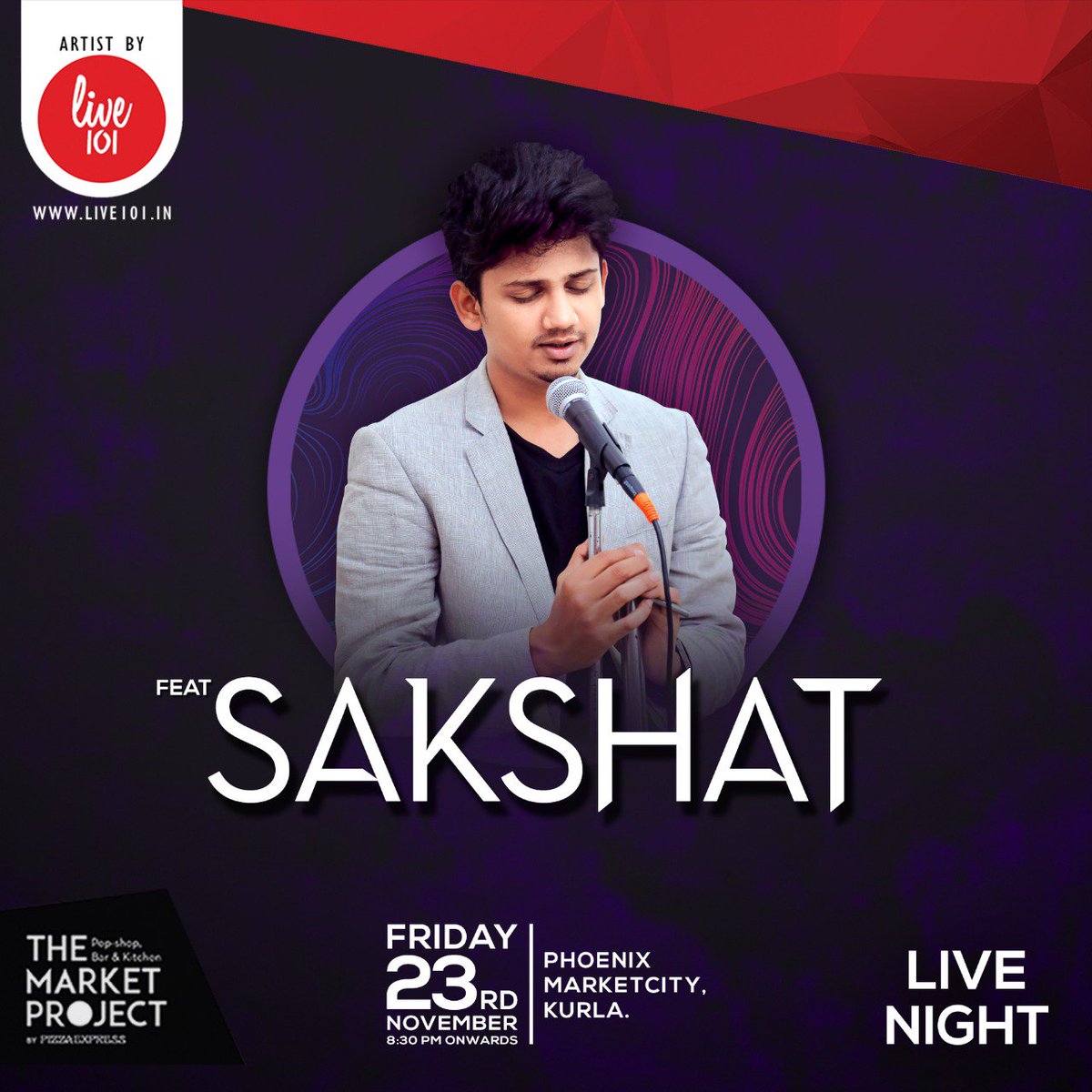live101in's tweet photo. #FridayConnect101
Weekend is here and we are back with some power packed performances happening in the city tonight.
SAKSHAT at Market Project
LIL TWINS at Runway Project (Delhi)
VIDYASAGAR at Fuel Pump
Let's make this weekend more musical.
#live101 #musical #liveshow #Mumbai https://t.co/kTrTjYITA7
