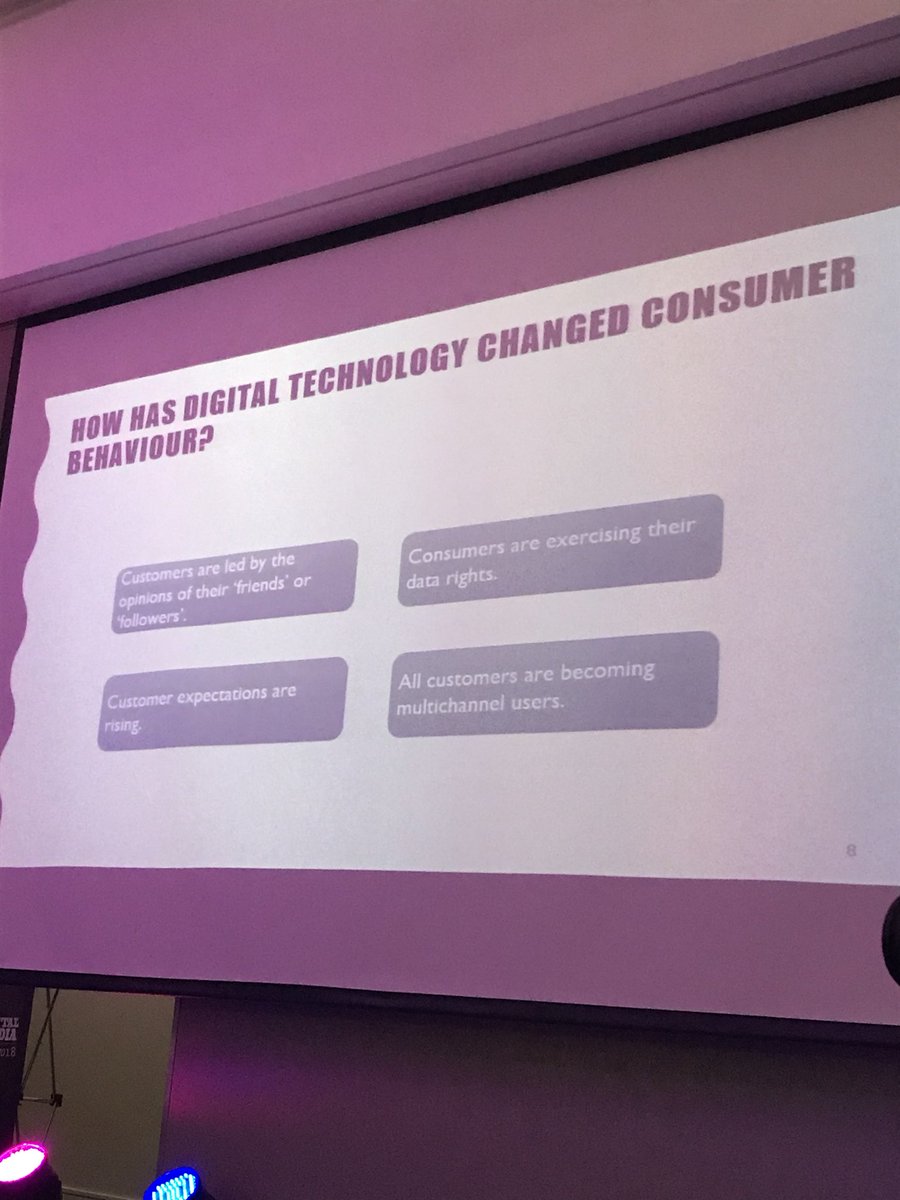 Joss Cripps tellings us how tech changed consumer behaviour. #DMafrica18