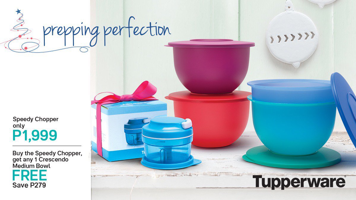 TupperBrandsph's tweet photo. Don't fret over prepping! The Speedy Chopper is here to help you prep with ease! #TupperwarePH https://t.co/WRAgZKp6Bx