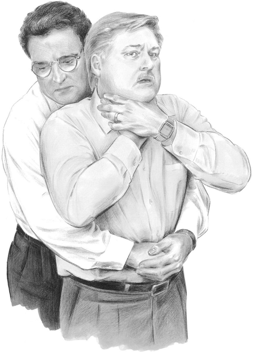 This drawing from a Heimlich Manoeuvre how-to contains more complex emotion than nearly every novel