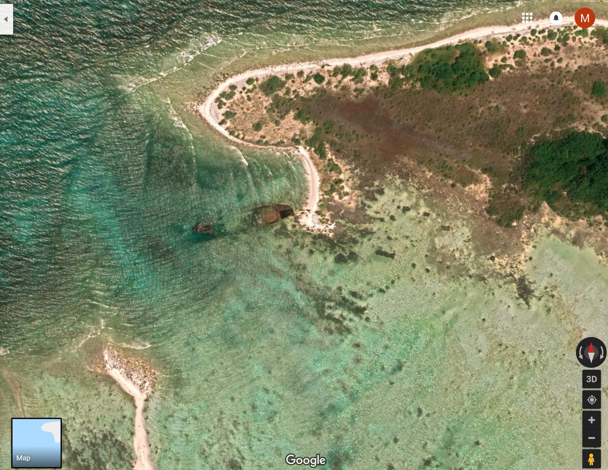 The ship and its cargo were left at the island, awaiting discovery by Neolithic eyes. Today you can still see the gutted remains on The Primrose on Google Earth.