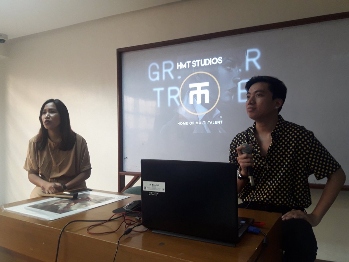 comach_cfad's tweet photo. Our second set of speakers - Kate and Kevin Tolibao, two of the four founders of HMT Studios. https://t.co/9zczb6KkP7