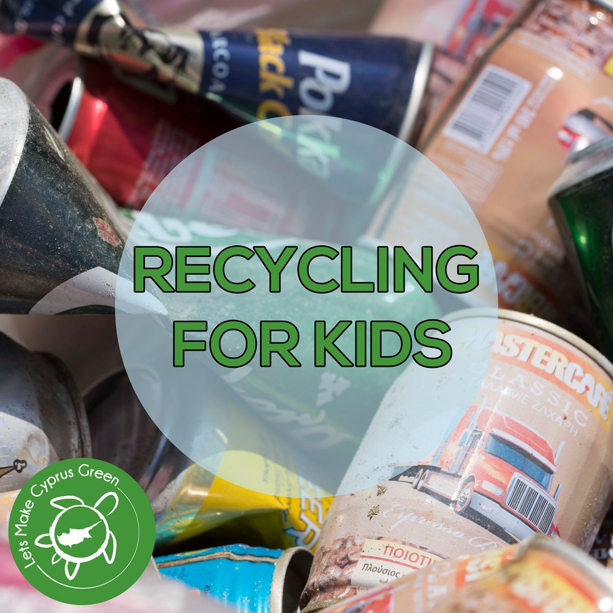Recycling for kids - All cans collected at our cleanups will be going to the Cans For Kids charity. These cans will be recycled, and the recycling funds will be used to purchase medical equipment for the Makarios Hospital children's wards. #Recycle #CansforKids #Cyprus #cleanups