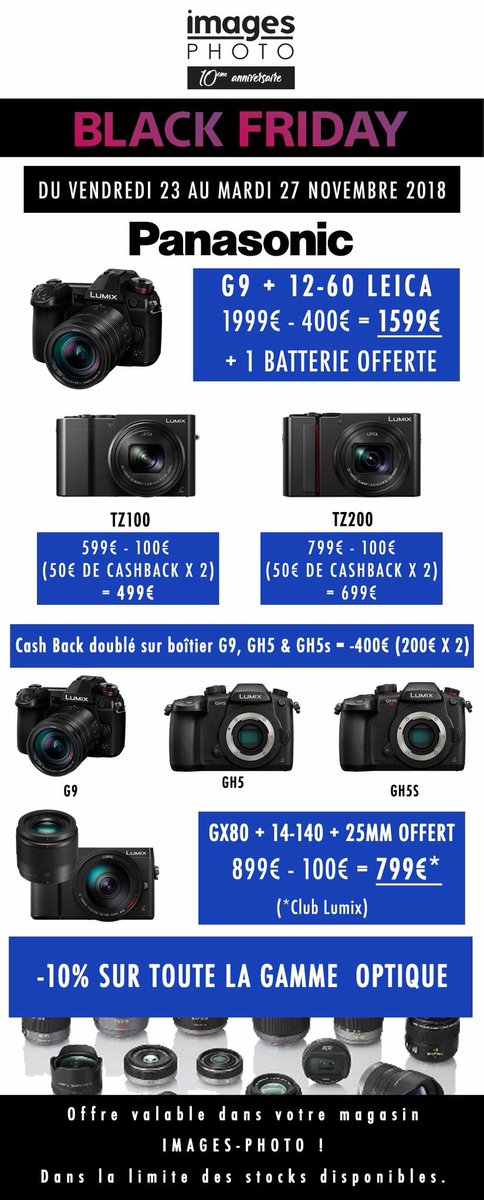 TTFerrand's tweet photo. Black Friday : c’est parti !! Nikon, Canon,Olympus,Tamron,Panasonic, Sony,Pentax et les offres spéciales à découvrir dans vos magasins Images-Photo.
Retrouvez votre magasin le plus proche ici ==> https://t.co/Dn6mJd89JI  #BlackFriday #photographe #imagesphoto #amateurphotography https://t.co/5O4YXwFPOA