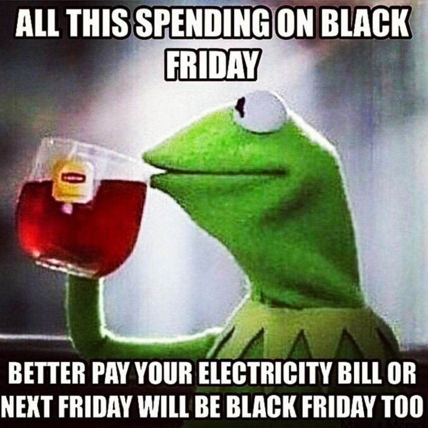 Page yourselves this Black Friday 😂 😂 😂. 