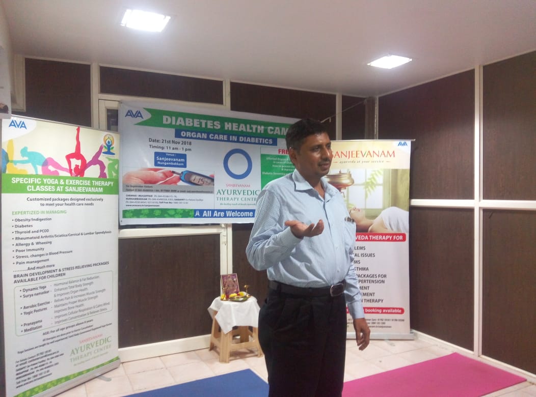 avacaregroup's tweet photo. Guest sharing their experiences at Sanjeevanam as part of the medical camp for organ care in Diabetics. 

#AVACare https://t.co/jQj7ZCmawO