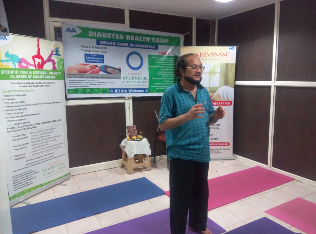 avacaregroup's tweet photo. Guest sharing their experiences at Sanjeevanam as part of the medical camp for organ care in Diabetics. 

#AVACare https://t.co/jQj7ZCmawO