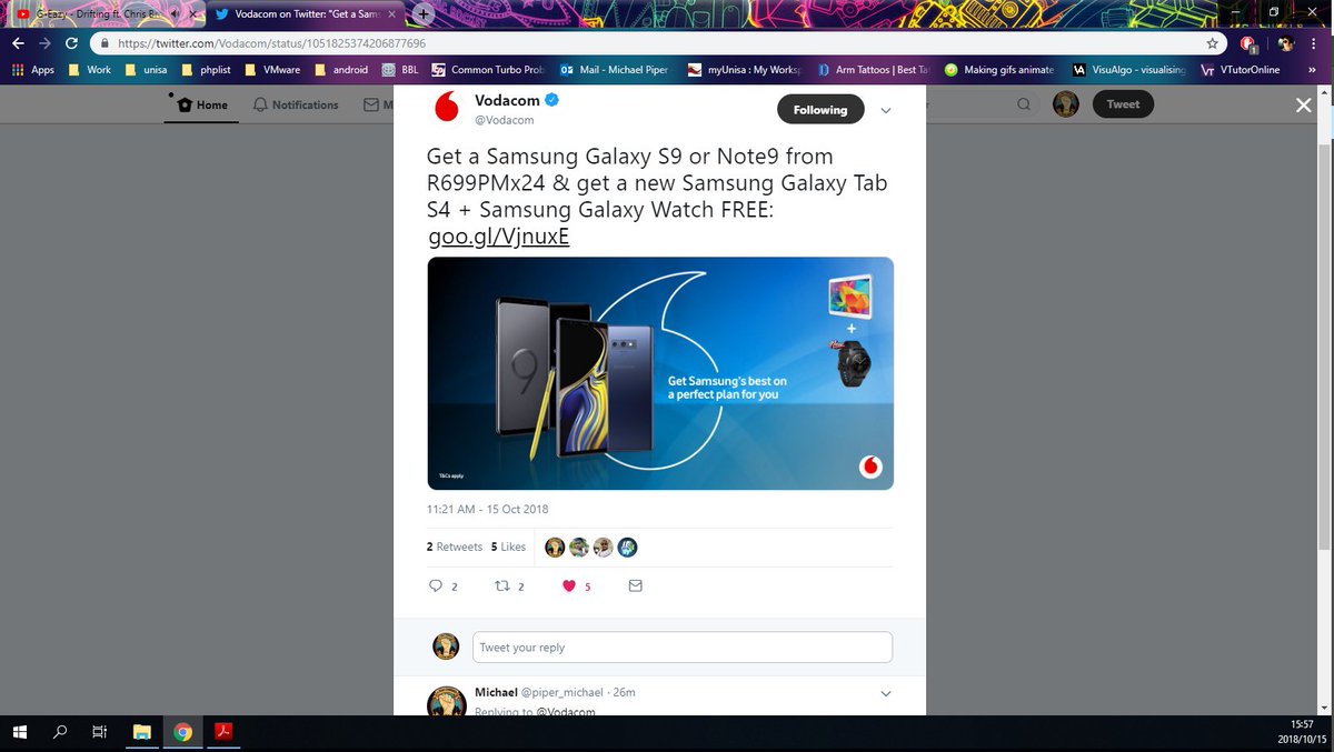 piper_michael's tweet photo. @Vodacom When is this special coming out that you released in error in October?
I really want a note 9 and i don't want to get one now then a week later i miss out on this sweet deal https://t.co/qEsLydbDQF