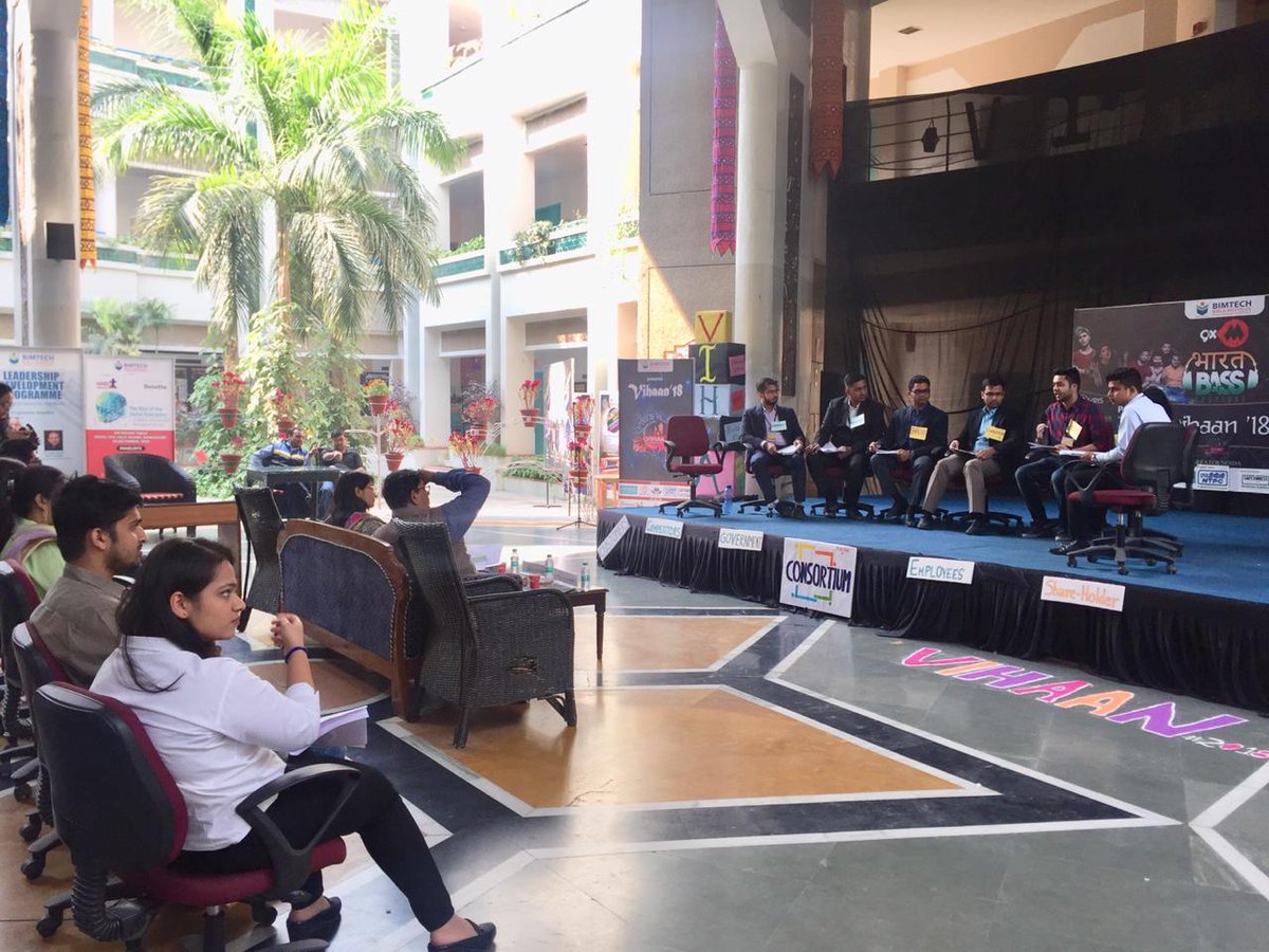 BIMTECHNoida's tweet photo. #Vihaan2018 the 2 day #interBschoolfest of BIMTECH has started today. This year we have good participation from the leading BSchools and Universities. https://t.co/bXwDN8sONj