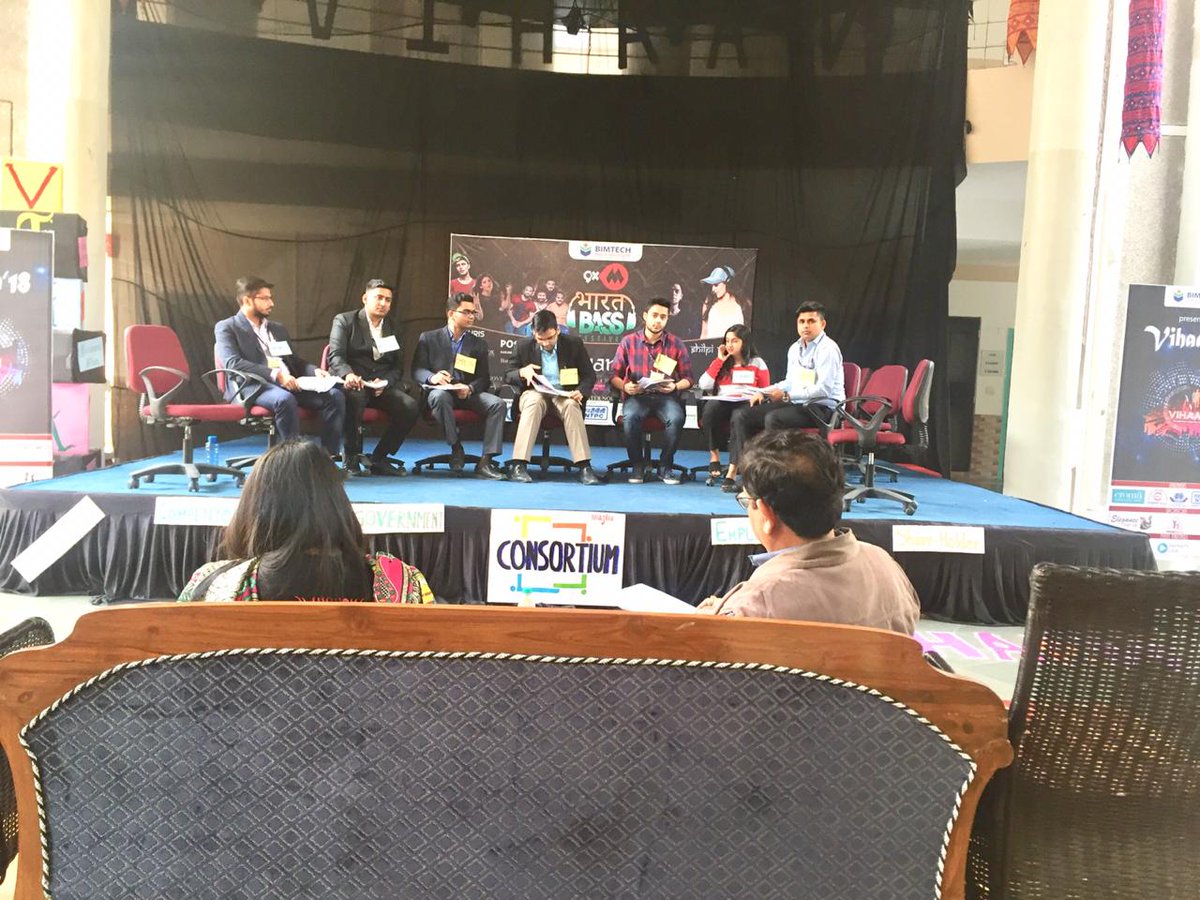 BIMTECHNoida's tweet photo. #Vihaan2018 the 2 day #interBschoolfest of BIMTECH has started today. This year we have good participation from the leading BSchools and Universities. https://t.co/bXwDN8sONj