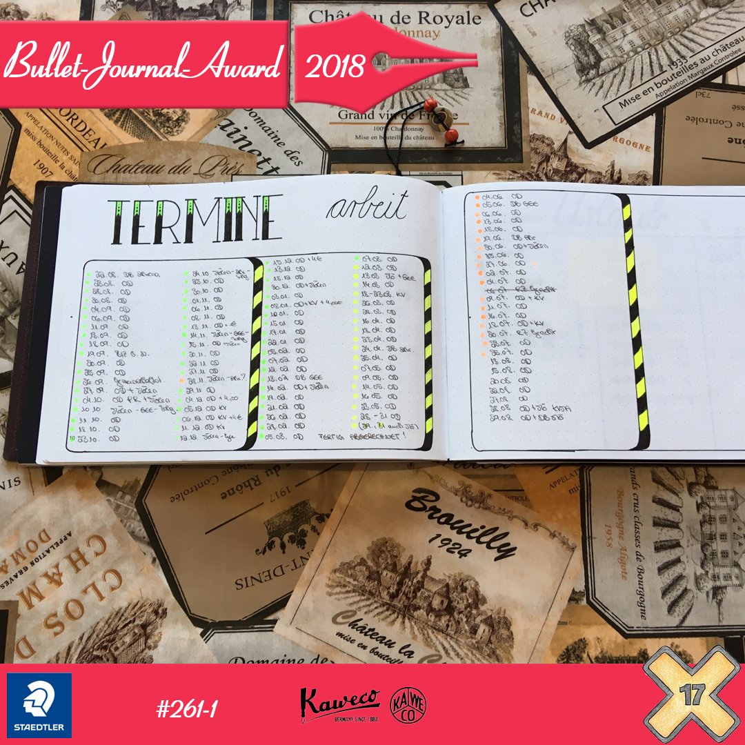 Bullet Journal Award 2018
#bujoaward2018 
Mehr Infos unter bulletjournal.x17.de 
#bulletjournal #bujo #bulletjournaldeutschland #bulletjournalsetup #bujosetup #bujoweek #bujomonthly #bulletjournal #bulletjournaling #bulletjournalist #studygram #bulletjournalingcommunity