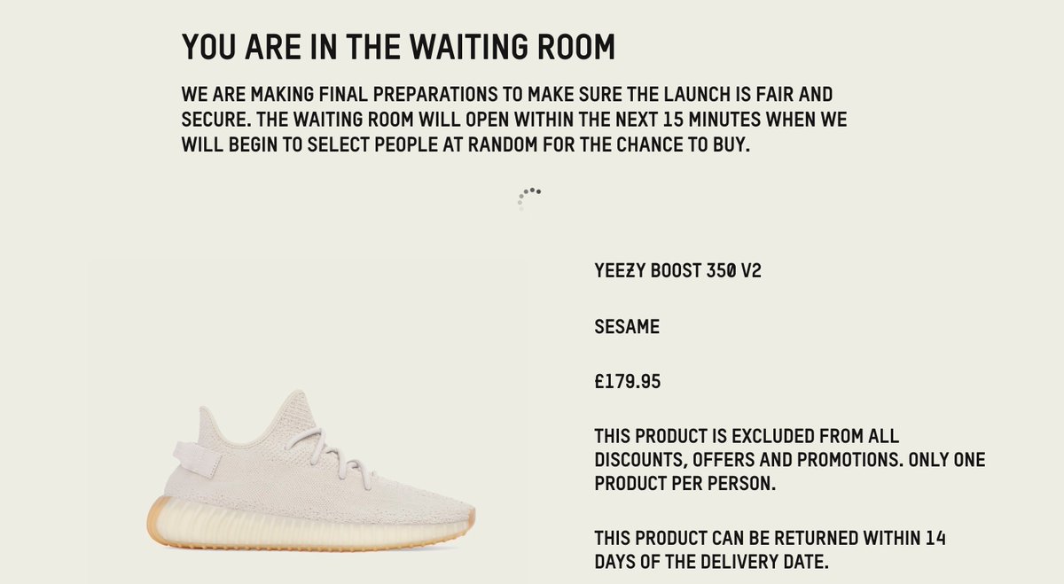 how to get through yeezy waiting room