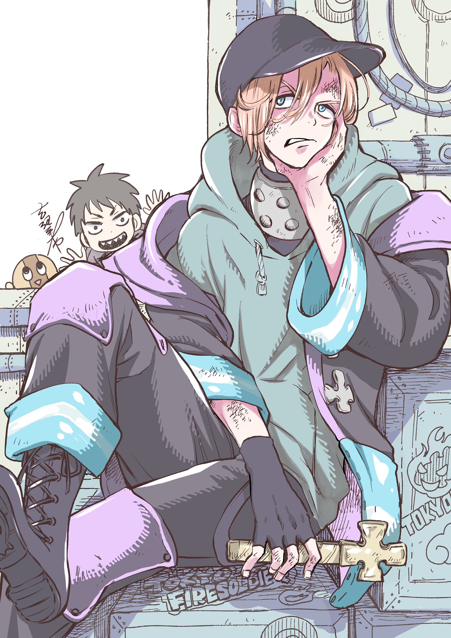吉河美希 炎炎ノ消防隊 アニメ化おめでとうございます 記念イラスト描かせていただきました アーサー君です 今から楽しみだー T Co Oqsltindz3 Twitter