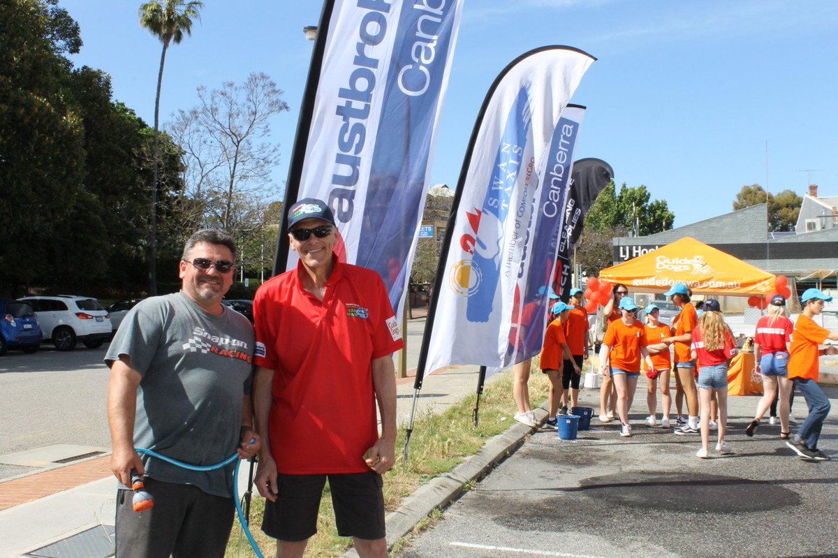 Our team participated in a charity car wash to support #GuideDogs in WA! Led by our clients #SwanTaxis, 195 cars were washed raising $15,175.95!